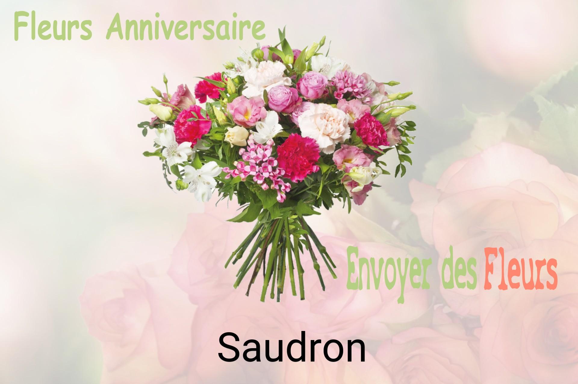 Bouquet de fleurs d’anniversaire livré à Saudron
